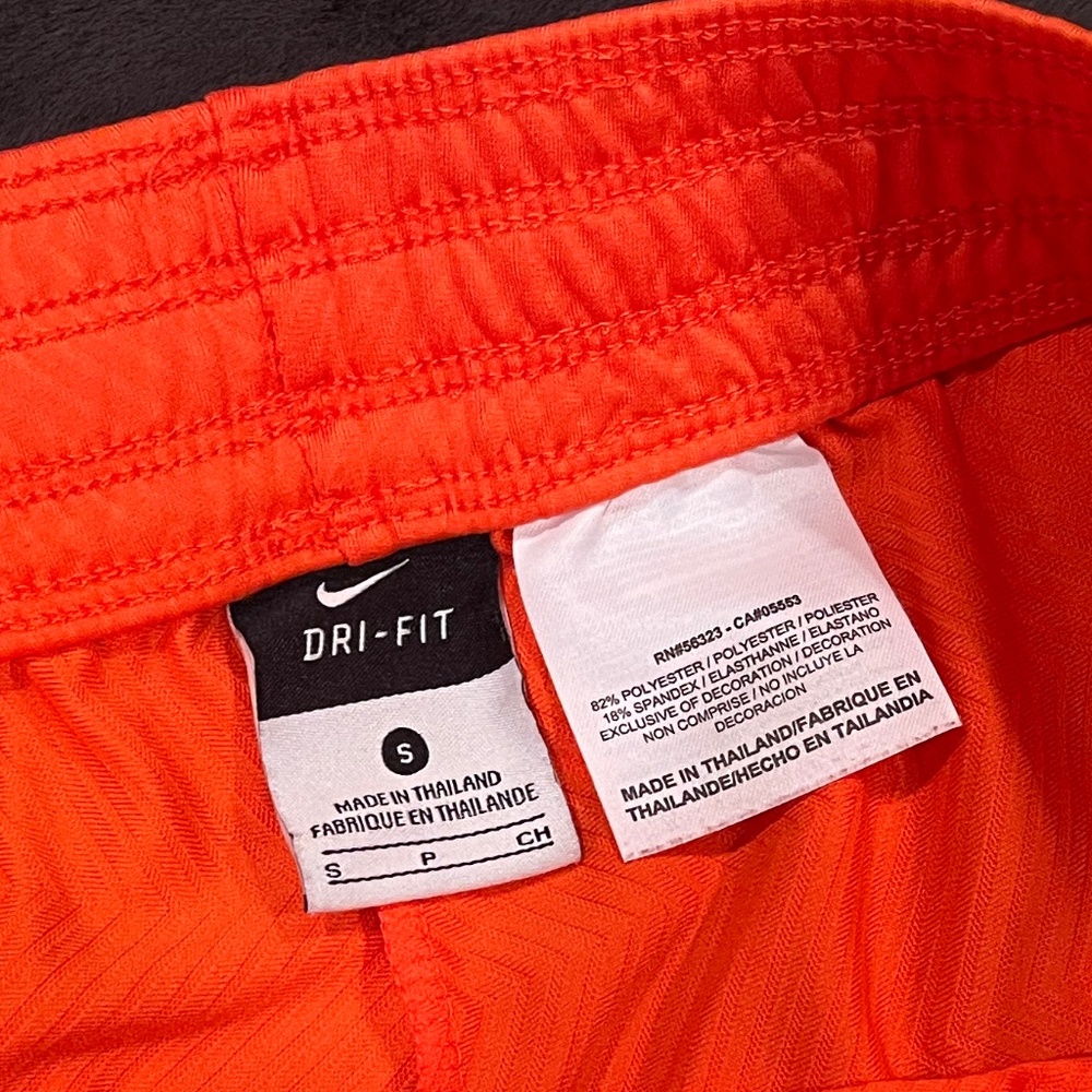 Nike Dri-Fit Athletic Shorts - Orange with Yellow Accent - Small (S) - NWOT - Picture 6 of 8